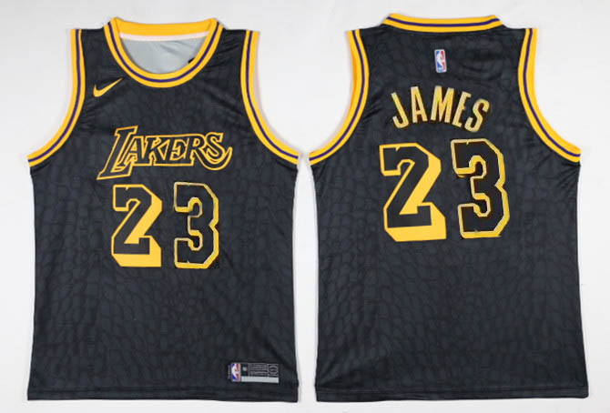 Men Los Angeles Lakers #23 James Black Game Nike NBA Jerseys1->boston red sox->MLB Jersey